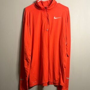 Nike Running Bright Orange 1/2-Zip Top XXL